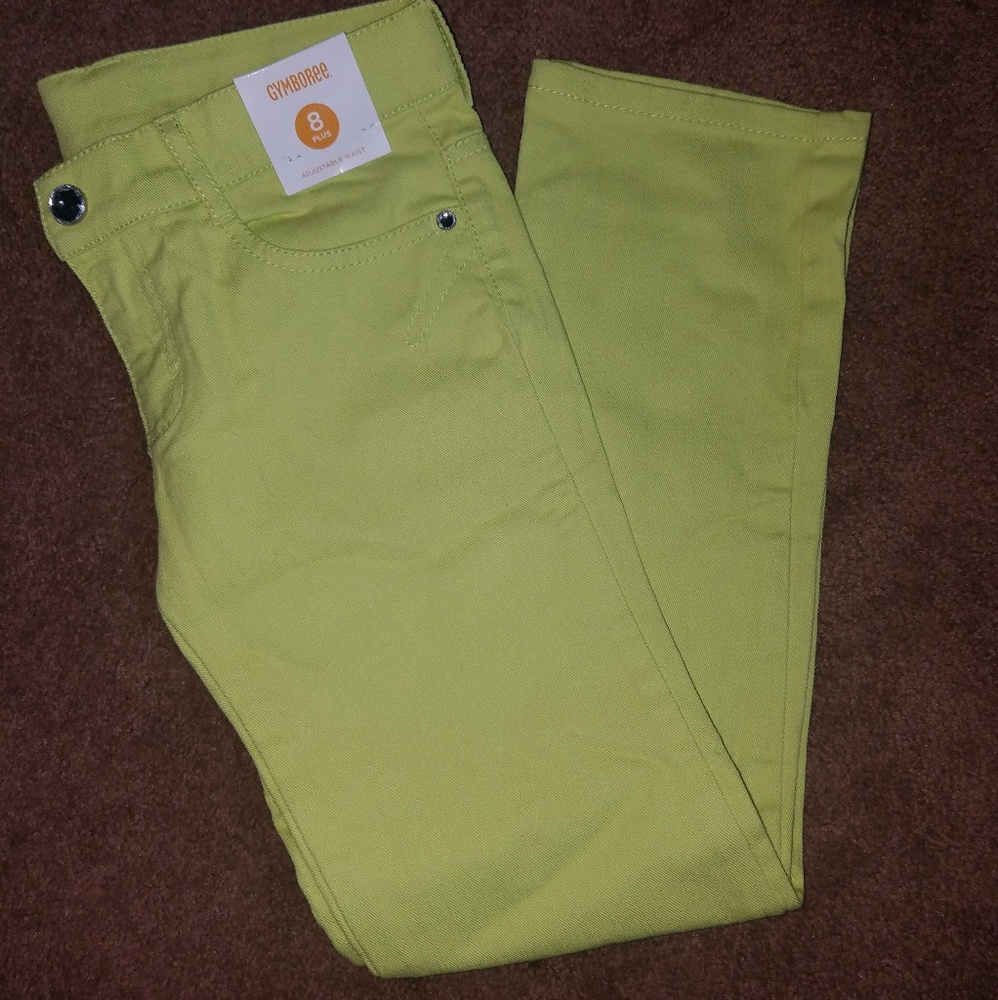 Girls lime green jeans